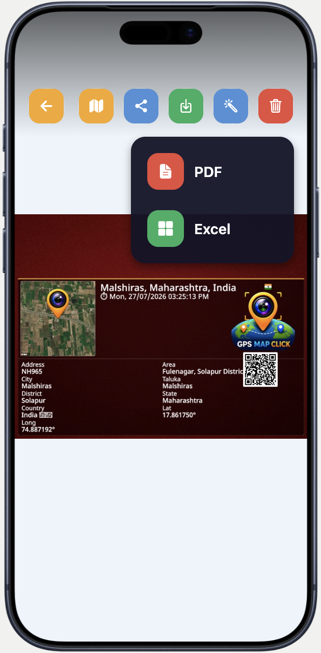 PDF and Excel export